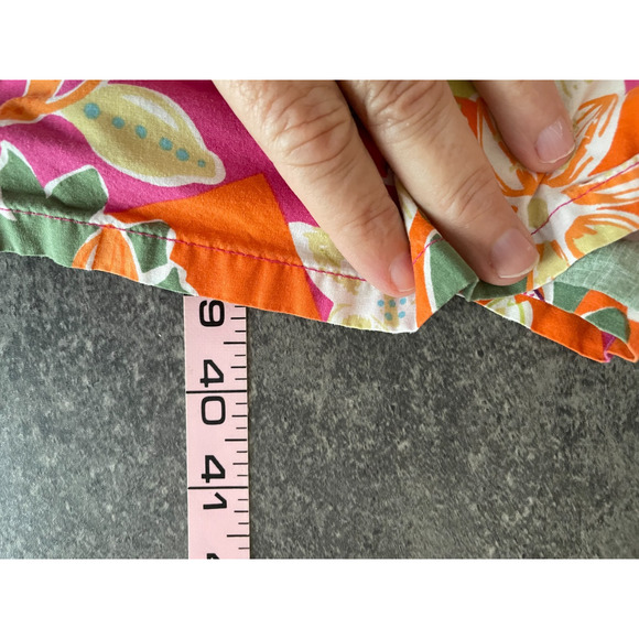 National Tropical Muumuu House Dress Womens 1X Boho Hawaiian Milkmaid Peasant - Picture 7 of 8